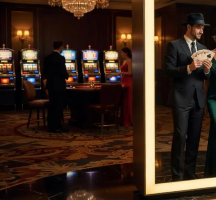 Nowoczesne fotolustro na event kasynowy